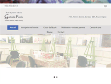 Tablet Screenshot of coursdepeinturerepentigny.com